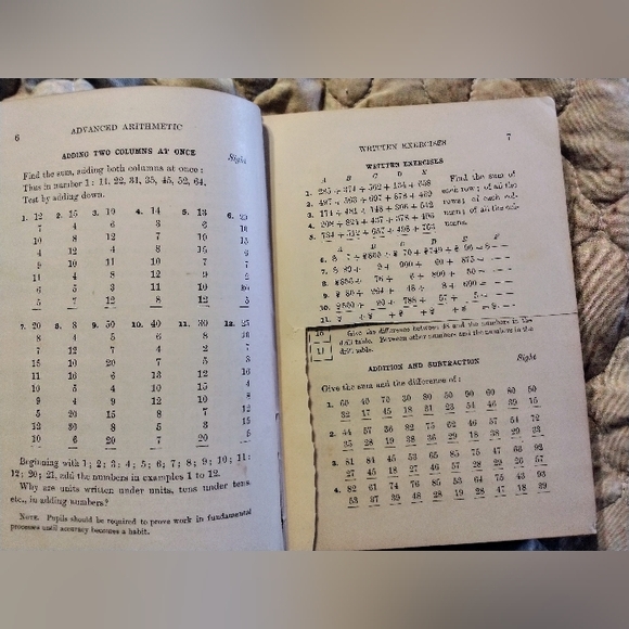 Vintage 1911 State of Kansas Advanced Arithmetic Book - Picture 5 of 6
